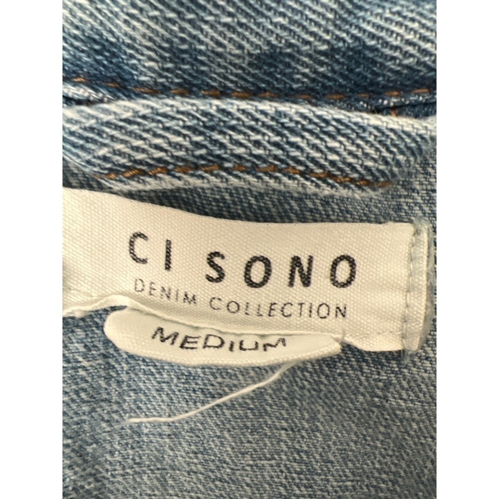 Ci SONO DISTRESSED DENIM JEAN JACKET - SIZE M - Picture 3 of 4
